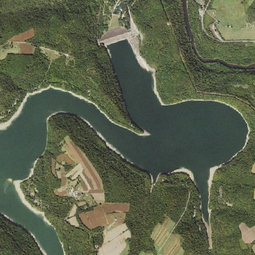 Aerial imagery of Horseshoe Bend, PA