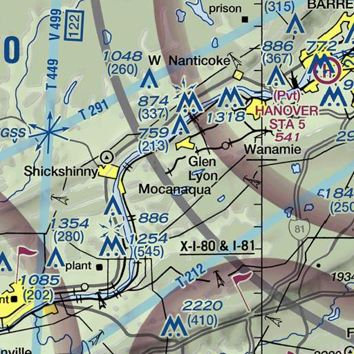 FAA VFR chart of Lee, PA