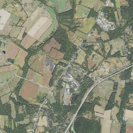 Aerial imagery of McCurdy School, PA