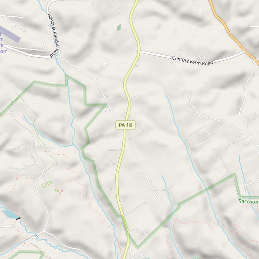 OpenStreetMap map of Miller School, PA