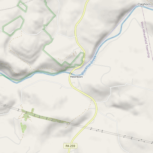 OpenStreetMap map of Ramsey Run, PA