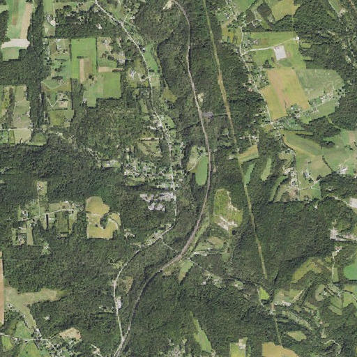 Aerial imagery of Rocky Run, PA
