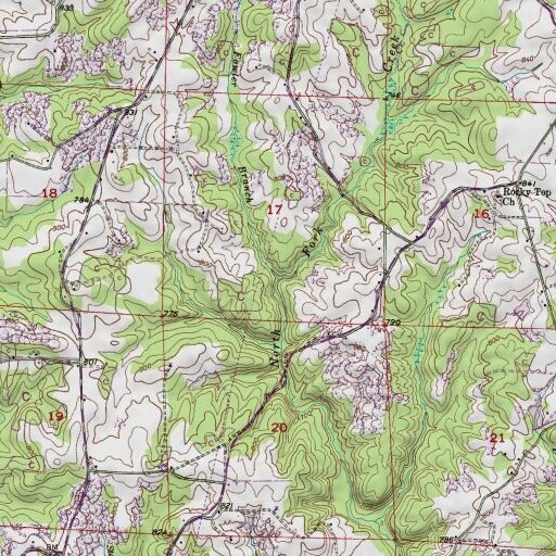 USGS 24K topo map of Fowler Branch, AL