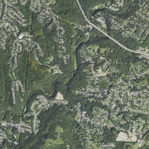 Aerial imagery of Simpson Run, PA