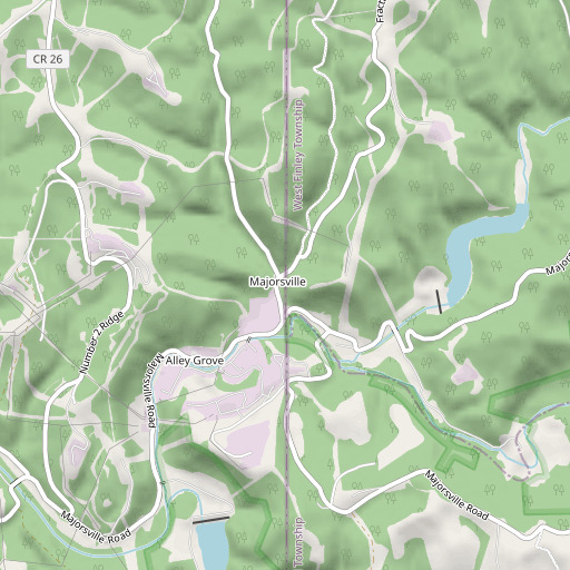 OpenStreetMap map of Spottedtail Run, PA