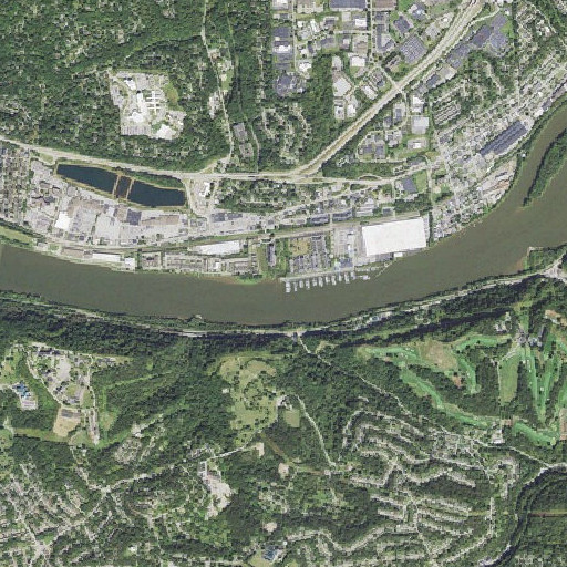 Aerial imagery of Squaw Run, PA