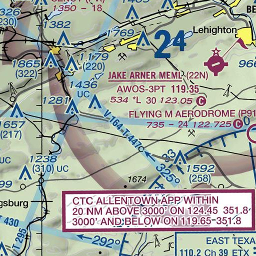 FAA VFR chart of Steigerwalts School, PA