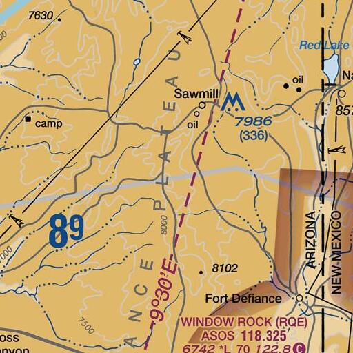 FAA VFR chart of Beehbito Spring, AZ