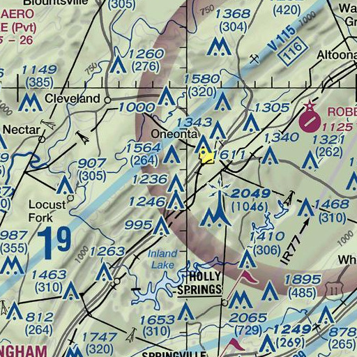 FAA VFR chart of Graystone, AL