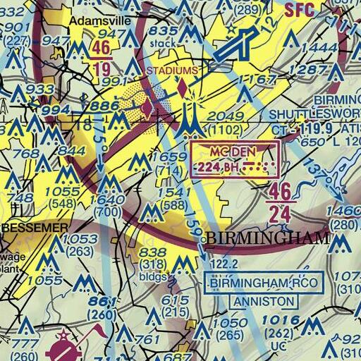 FAA VFR chart of Griffin Brook, AL