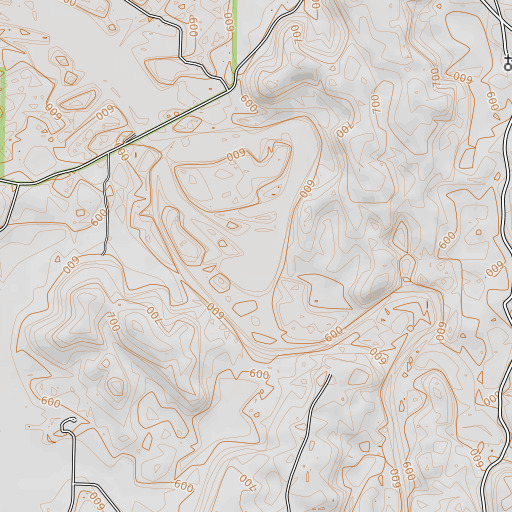 OpenTopoMap map of Grindle Hole, AL