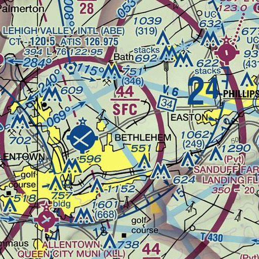 FAA VFR chart of Pinetop, PA