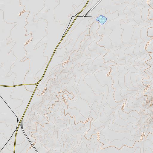 OpenTopoMap map of Beetso Well, AZ