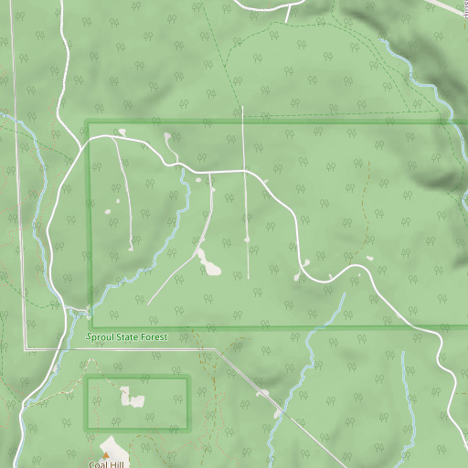 OpenStreetMap map of Boundary Line Trail, PA