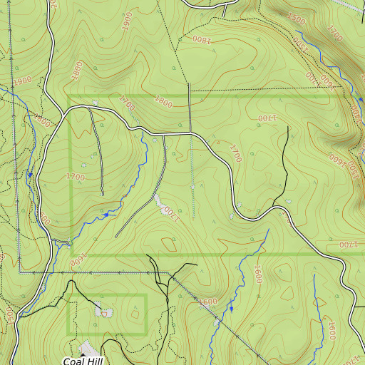 OpenTopoMap map of Boundary Line Trail, PA