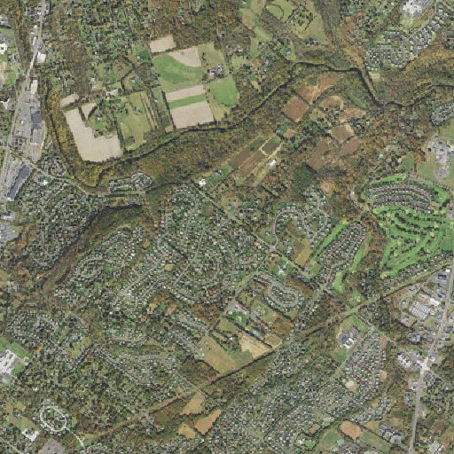 Aerial imagery of Mountain View, PA