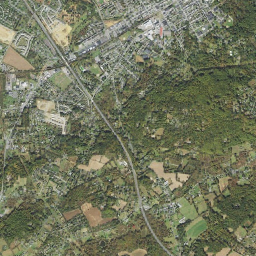 Aerial imagery of Mill Dam, PA