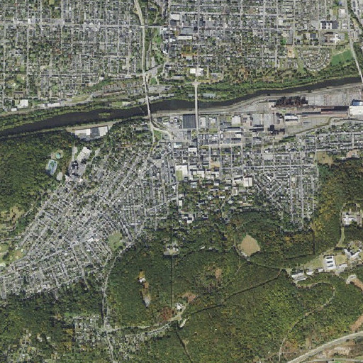 Aerial imagery of Bethlehem High School, PA