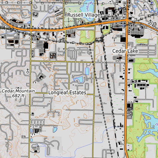 OpenTopoMap map of Johnson Pond, AL