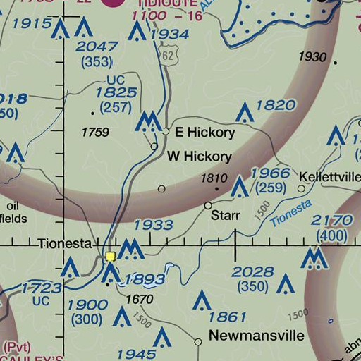 FAA VFR chart of Furnace Run, PA