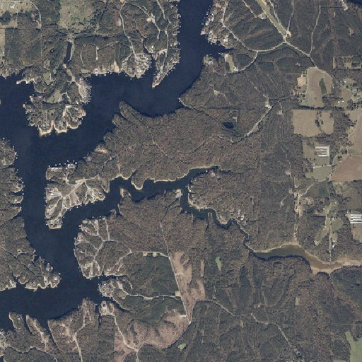 Aerial imagery of Lick Creek, AL
