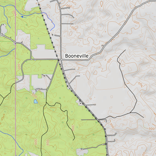 OpenTopoMap map of Lindsey Cemetery, AL
