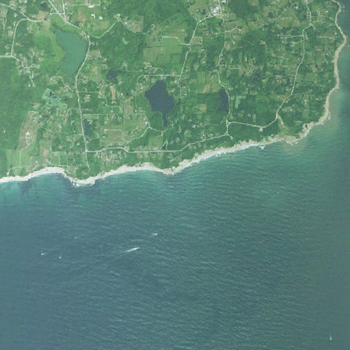 Aerial imagery of Great Point, RI
