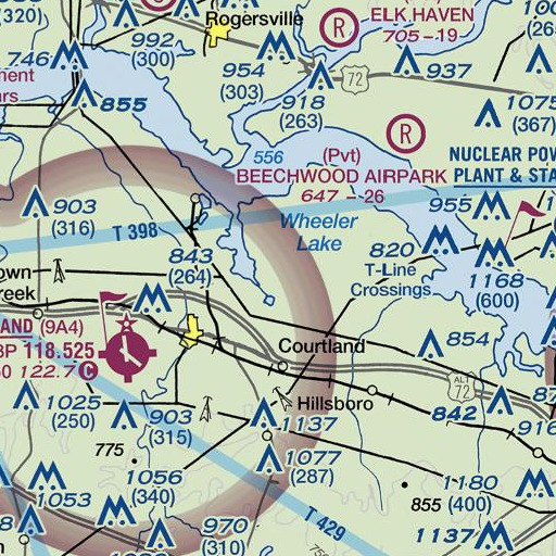 FAA VFR chart of Long Pond, AL