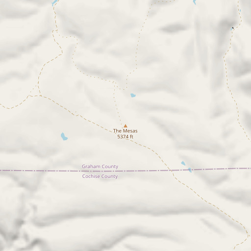 OpenStreetMap map of The Mesas, AZ