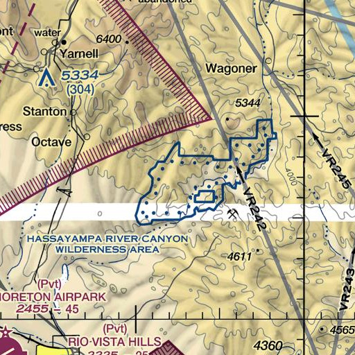 FAA VFR chart of The Needle, AZ