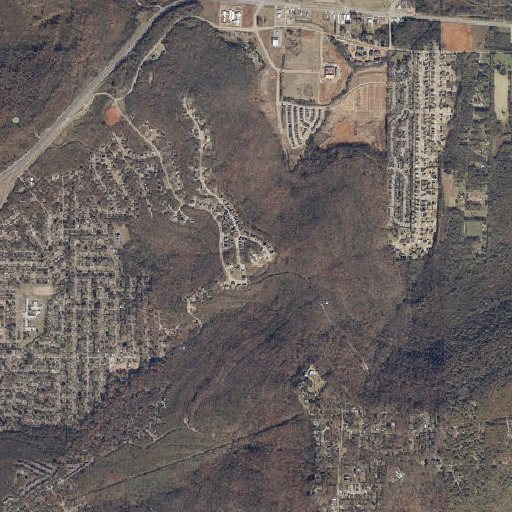 Aerial imagery of Panther Knob, AL
