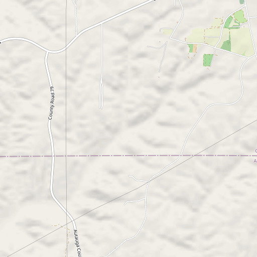 OpenStreetMap map of Pierce Branch, AL