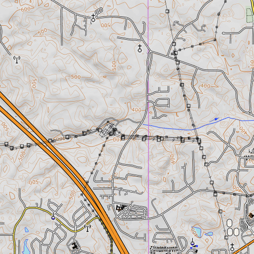 OpenTopoMap map of Pierce Creek, AL