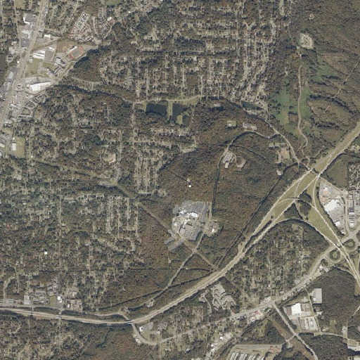 Aerial imagery of Pilot Knob, AL