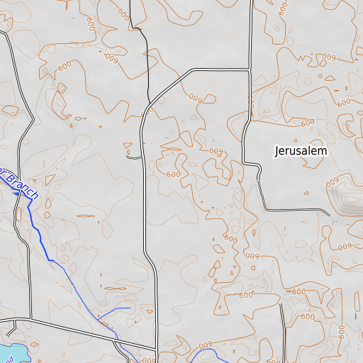 OpenTopoMap map of Pointer Cemetery, AL
