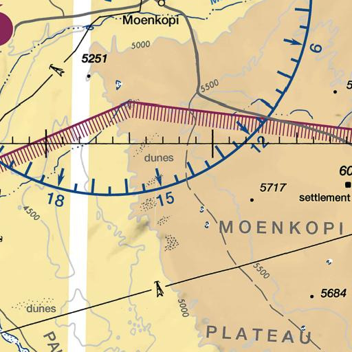 FAA VFR chart of Tohnali Mesa, AZ