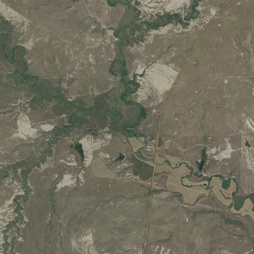 Aerial imagery of North Indian Creek, SD