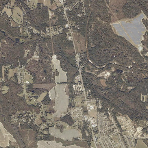 Aerial imagery of Sandbottom School, AL