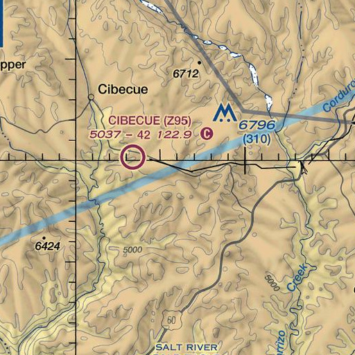 FAA VFR chart of Trap Number Two Spring, AZ