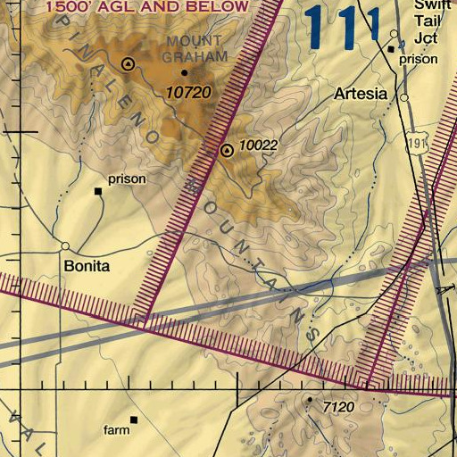 FAA VFR chart of Trap Spring, AZ