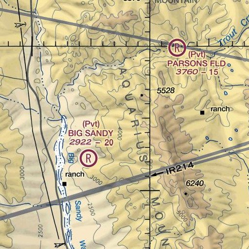 FAA VFR chart of Trap Spring, AZ