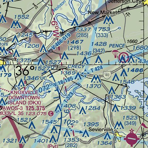 FAA VFR chart of Smith School, TN