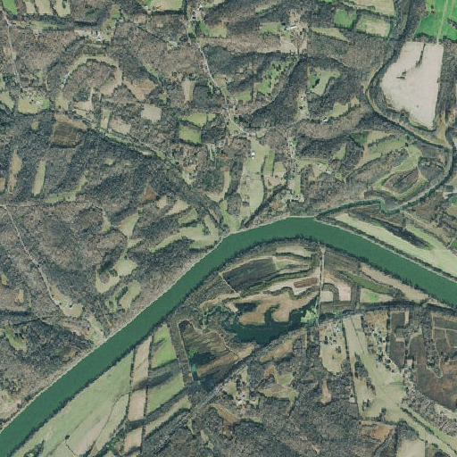 Aerial imagery of Sugar Creek, TN