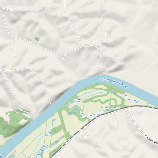 OpenStreetMap map of Sugar Creek, TN