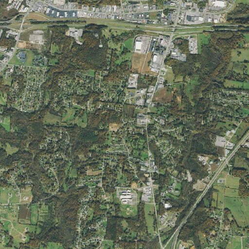 Aerial imagery of Wilhite School, TN