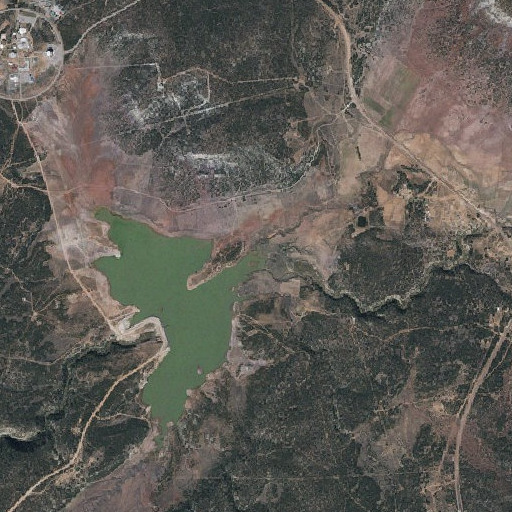 Aerial imagery of Tsaile Creek, AZ