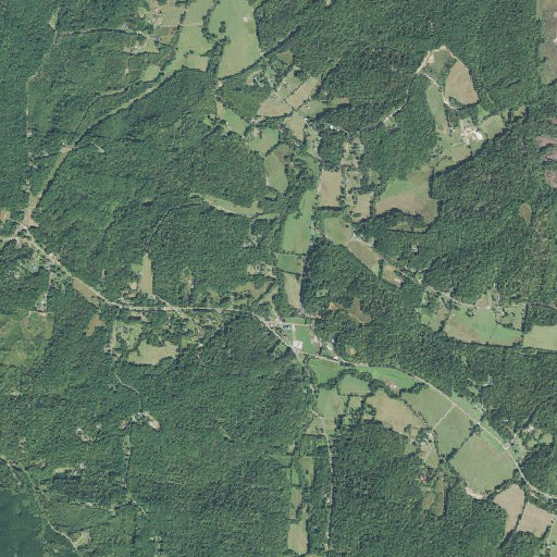 Aerial imagery of Adams Branch, TN