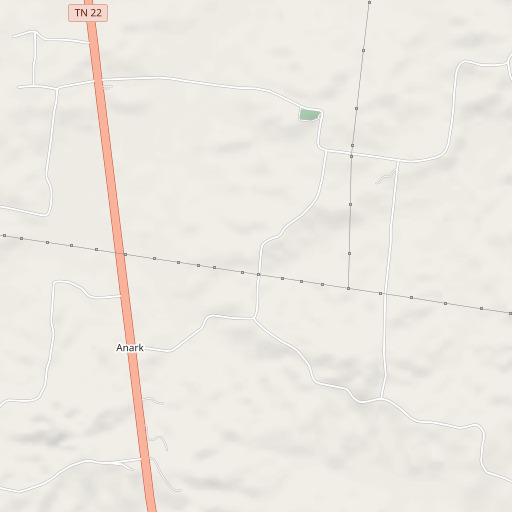 OpenStreetMap map of Anark School, TN
