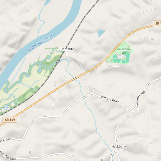OpenStreetMap map of Antioch Creek, TN