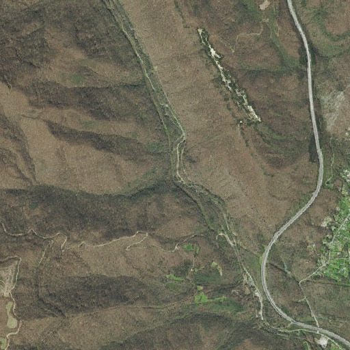 Aerial imagery of Asher Branch, TN